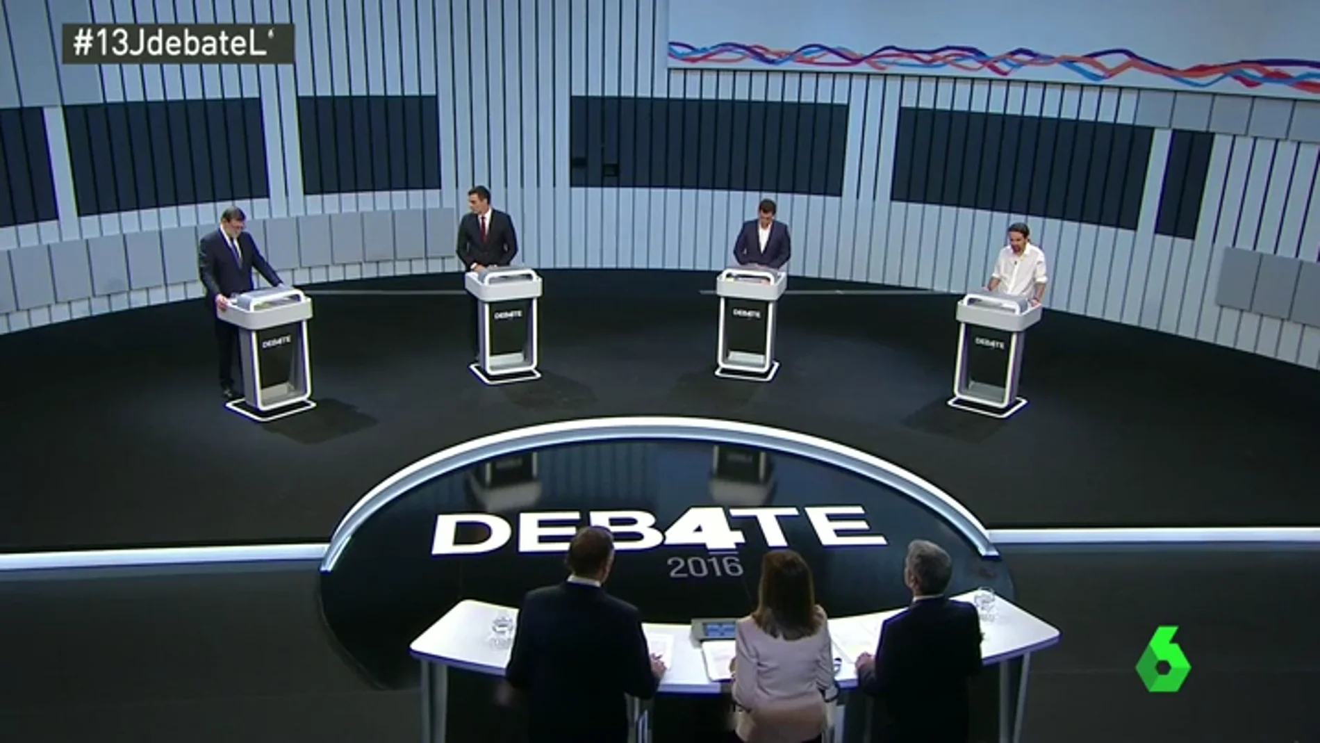 Los participantes del debate 13J