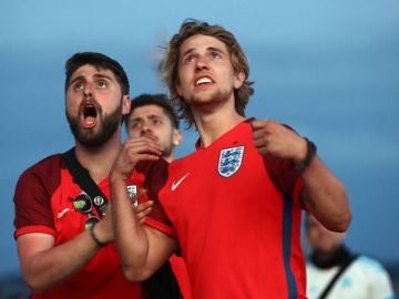 Hinchas ingleses en la Eurocopa de Francia