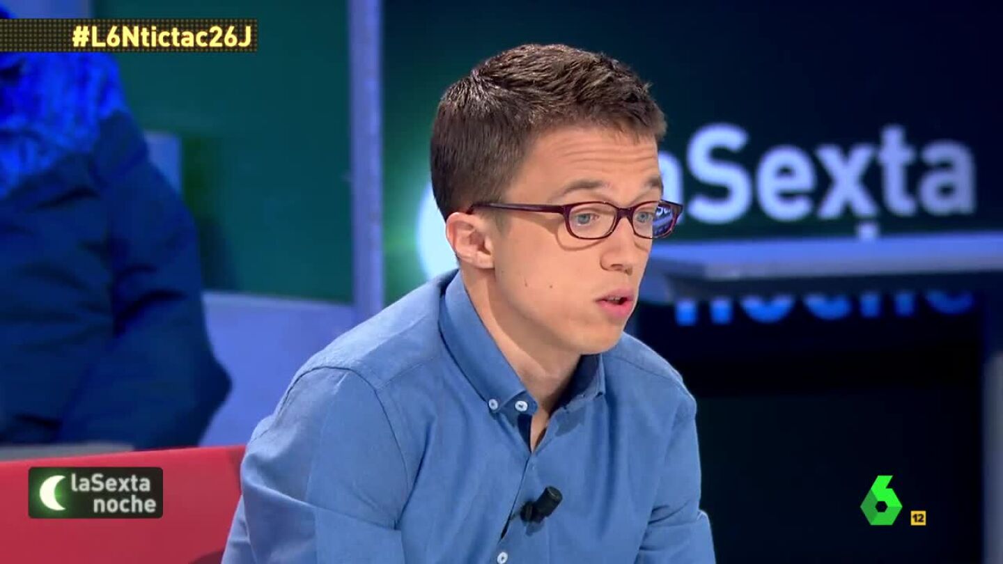 &Iacute;&ntilde;igo Errej&oacute;n, en laSexta Noche