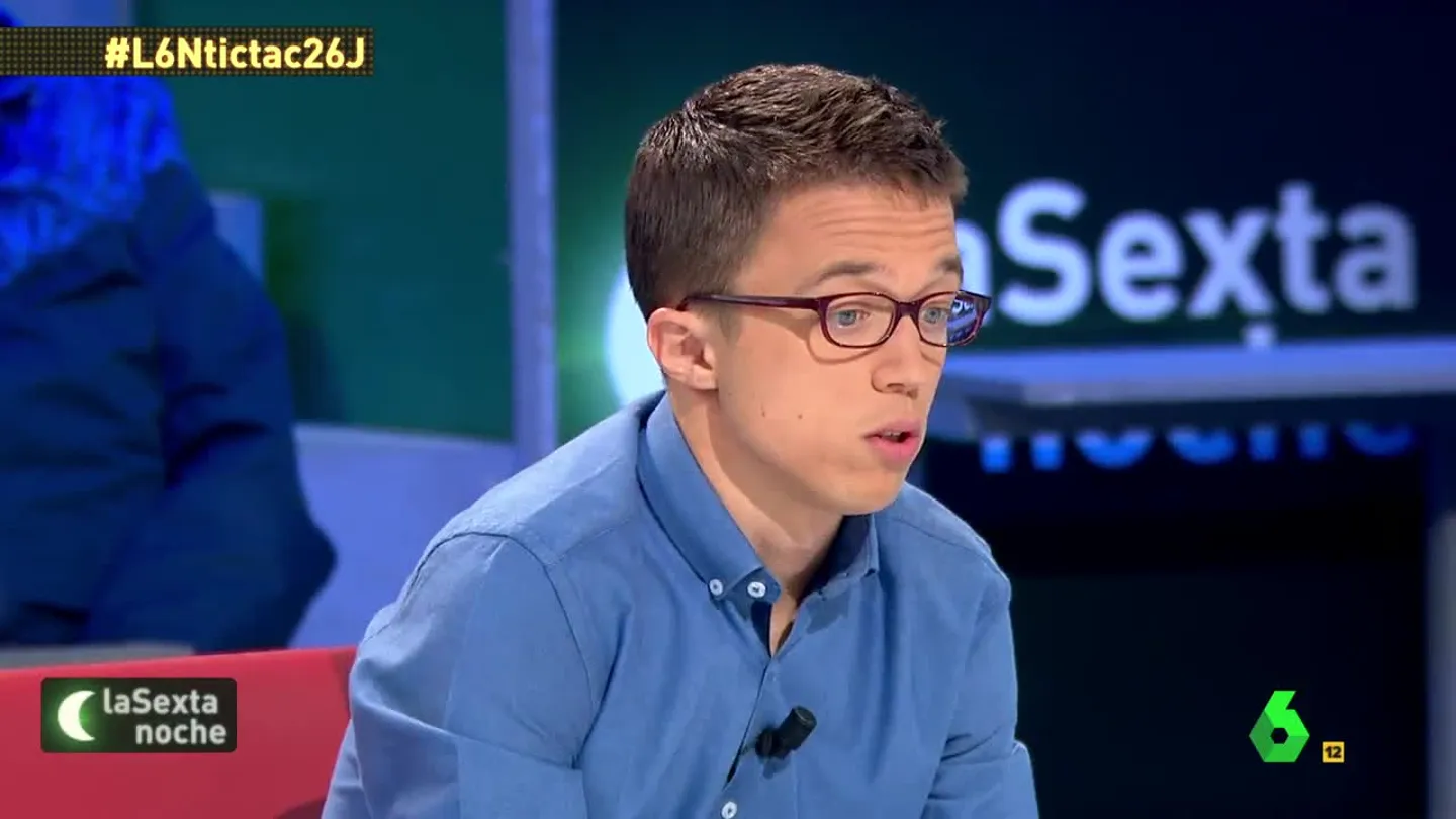 Íñigo Errejón, en laSexta Noche Íñigo Errejón, en laSexta Noche