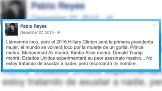 La supuesta predicción de Pablo Reyes La supuesta predicción de Pablo Reyes