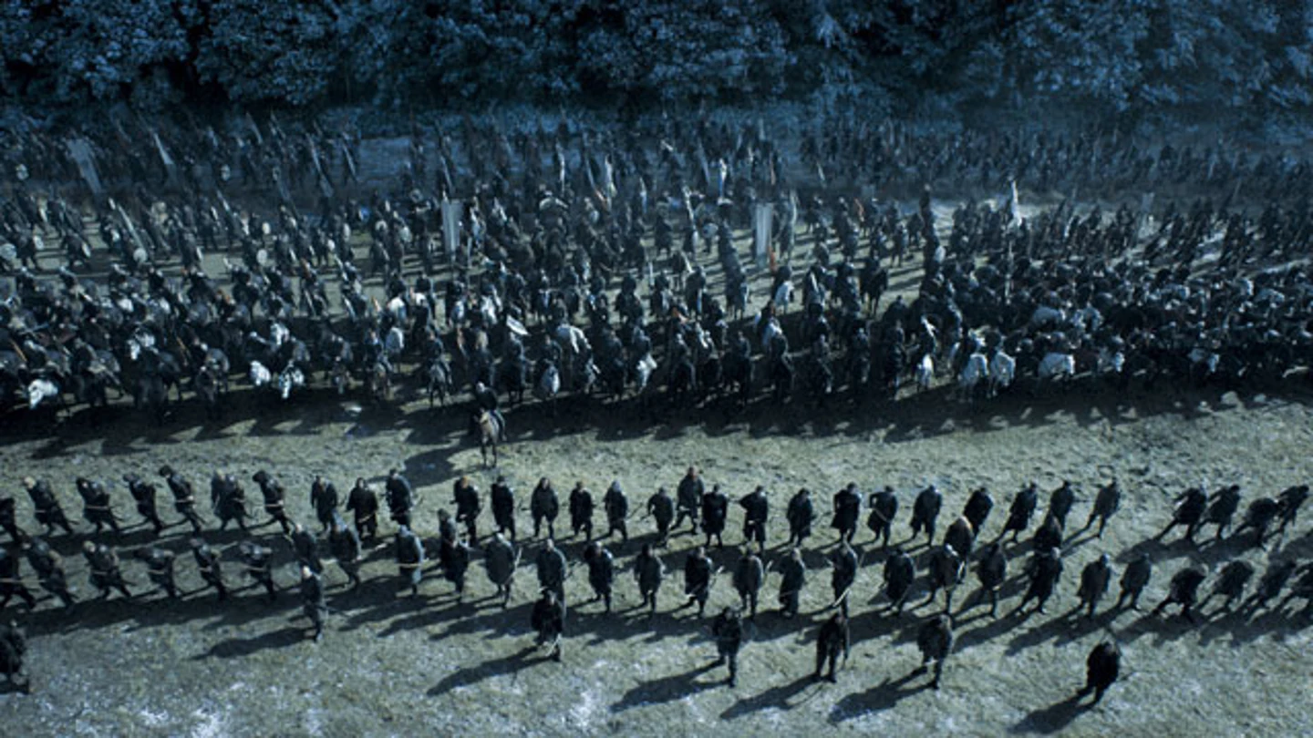 Momento de la batalla en el noveno capítulo de Juego de Tronos Momento de la batalla en el noveno capítulo de Juego de Tronos