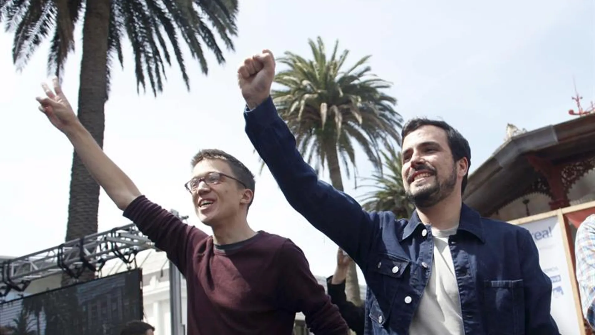 Los candidatos de Unidos Podemos por Madrid al Congreso Alberto Garzón e Íñigo Errejón