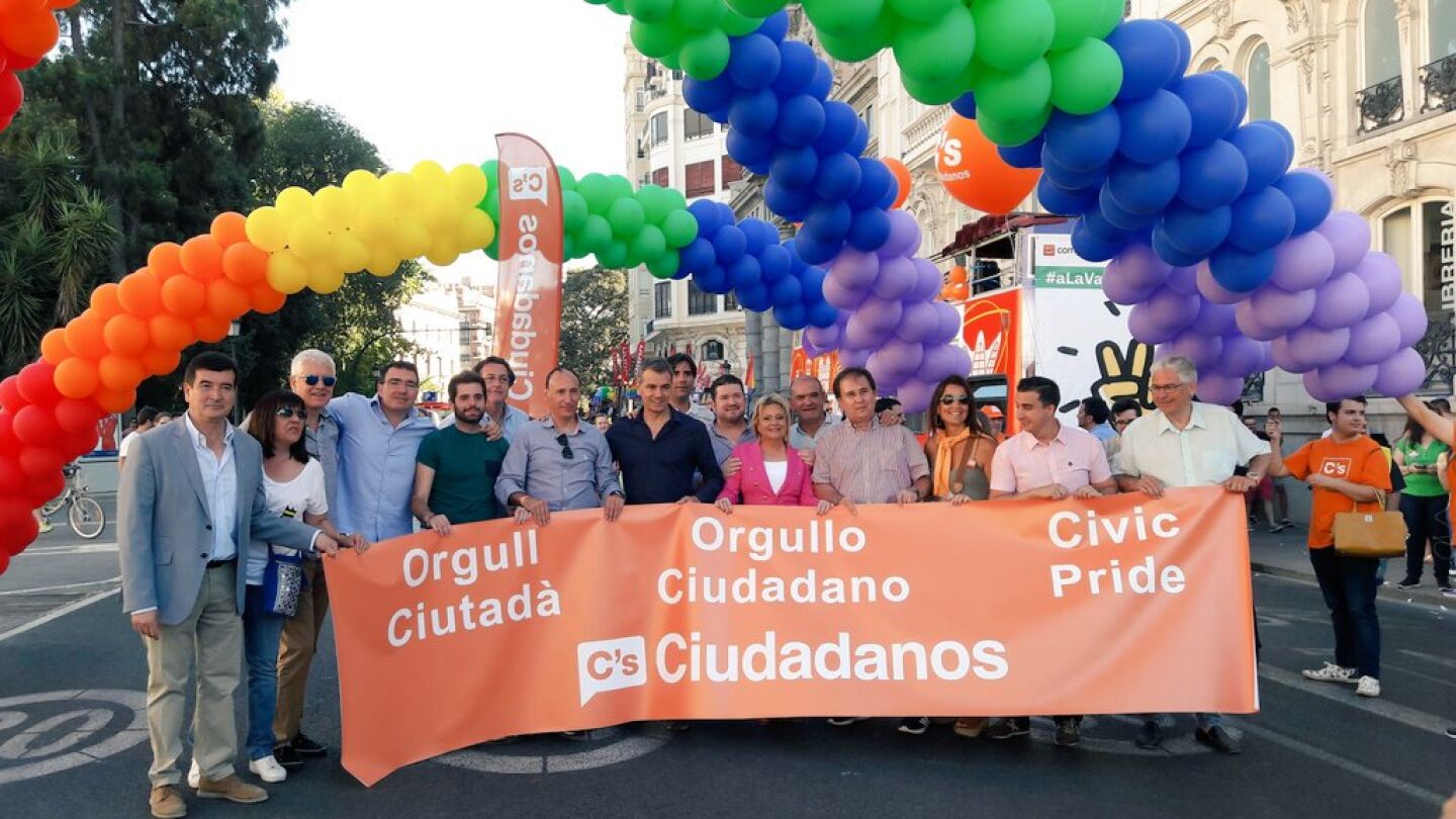 Ciudadanos en el D&iacute;a del Orgullo de Valencia