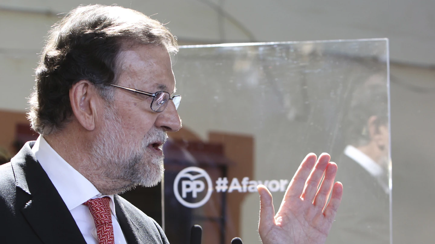 Mariano Rajoy durante un acto electoral Mariano Rajoy durante un acto electoral