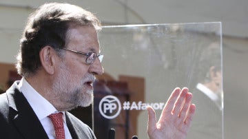 Mariano Rajoy durante un acto electoral