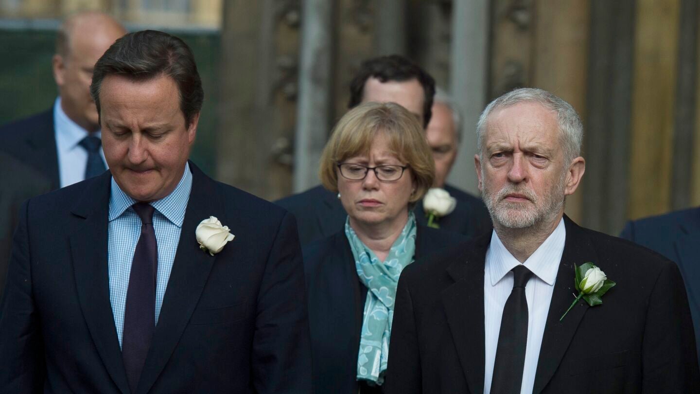 David Cameron en el homenaje a Jo Cox