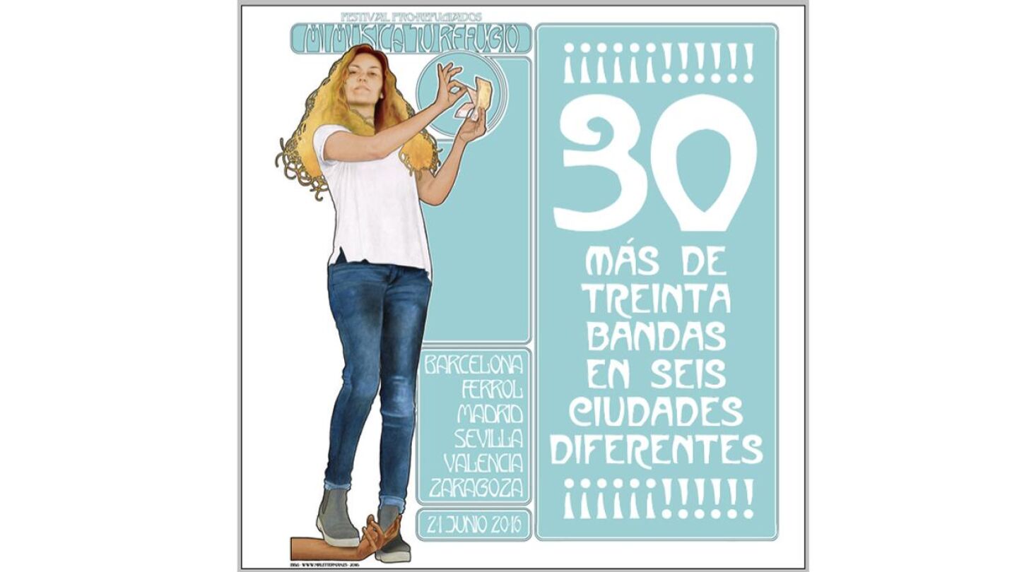 Iniciativa solidaria en toda Espa&ntilde;a con motivo del D&iacute;a de la M&uacute;sica y el D&iacute;a Mundial de los refugiados
