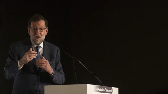 Rajoy durante un acto electoral Rajoy durante un acto electoral