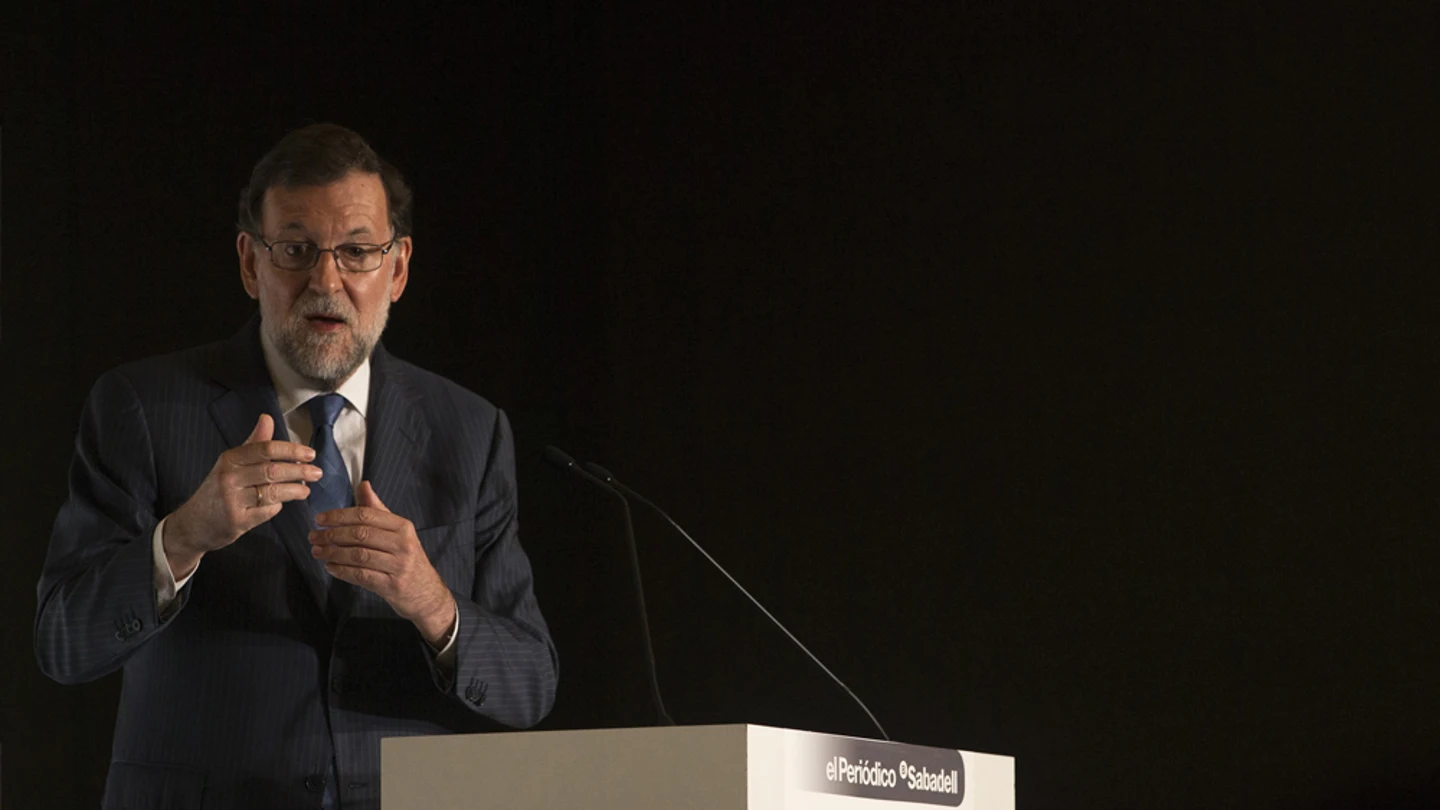 Rajoy durante un acto electoral Rajoy durante un acto electoral