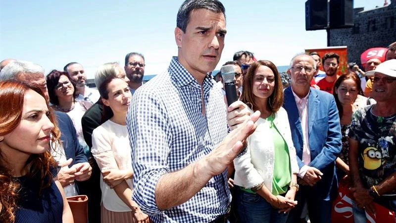 El l&iacute;der del PSOE, Pedro S&aacute;nchez