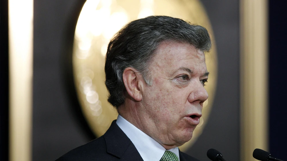 El presidente de Colombia, Juan Manuel Santos