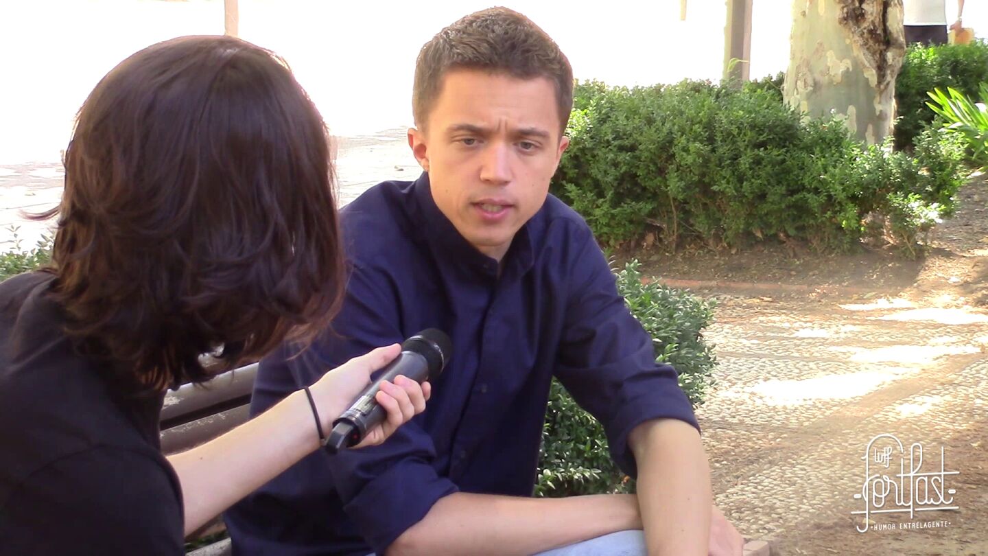 &Iacute;&ntilde;igo Errej&oacute;n, n&uacute;mero dos de Podemos, durante la entrevista con Fortfast