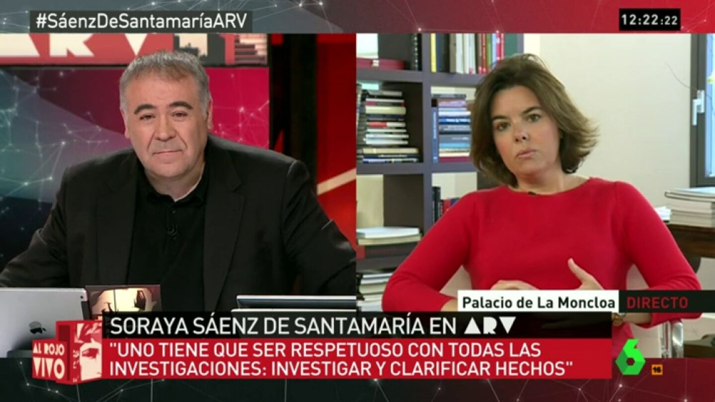 Soraya S&aacute;enz de Santamar&iacute;a en ARV