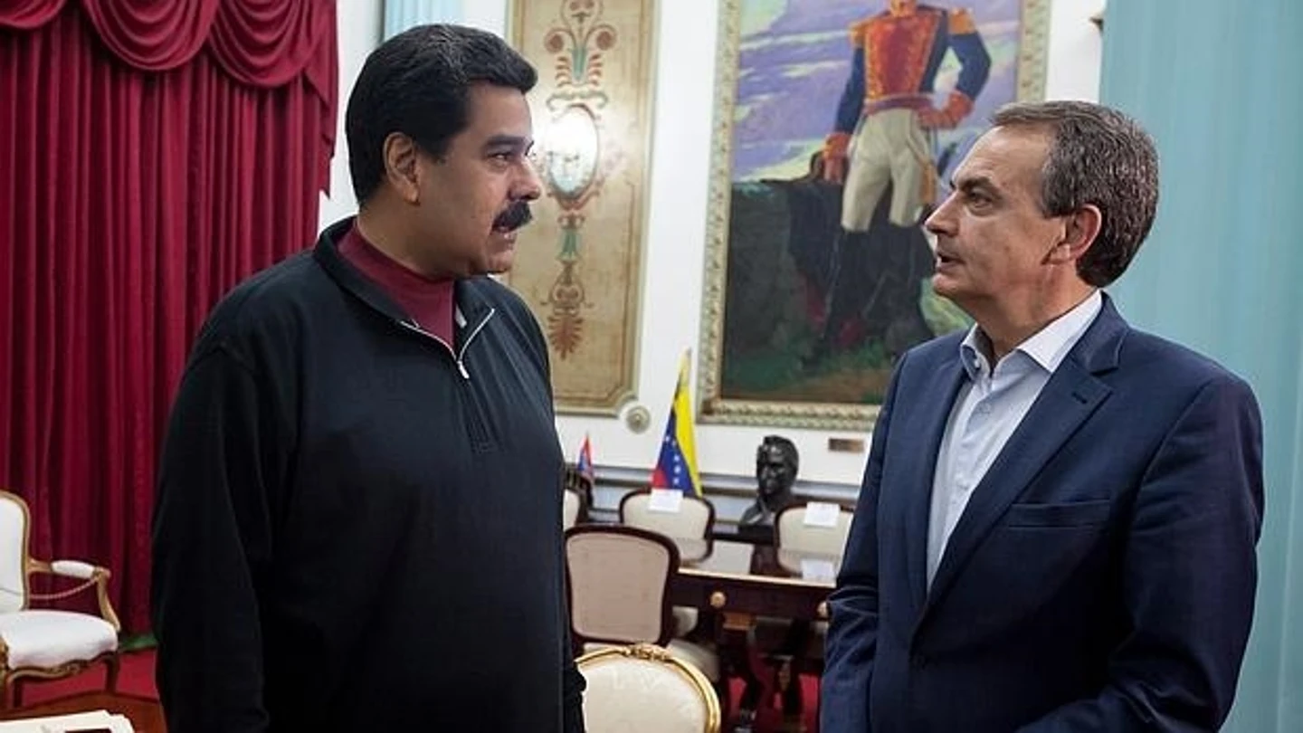 Nicolás Maduro y José Luis Rodríguez Zapatero en una imagen de archivo Nicolás Maduro y José Luis Rodríguez Zapatero