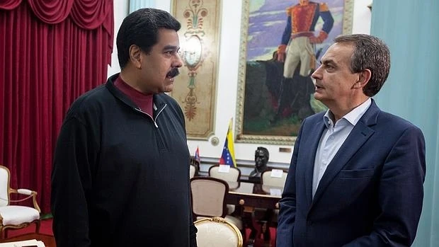 Nicolás Maduro y José Luis Rodríguez Zapatero