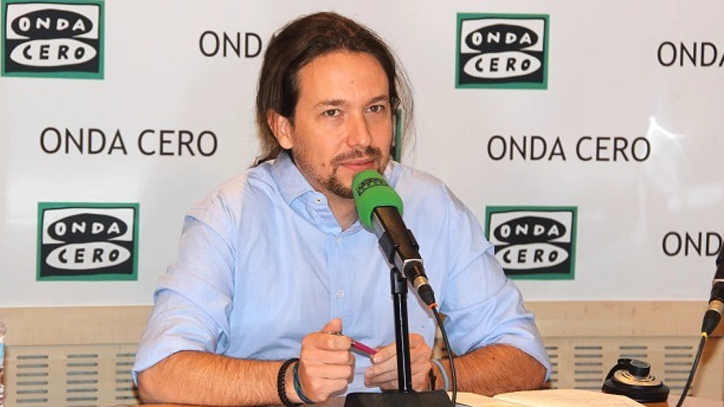Pablo Iglesias durante una entrevista en Onda Cero Pablo Iglesias durante una entrevista en Onda Cero