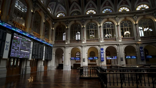 Panel informativo de la Bolsa de Madrid Panel informativo de la Bolsa de Madrid