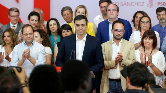 Pedro Sánchez la noche del 26J Pedro Sánchez la noche del 26J