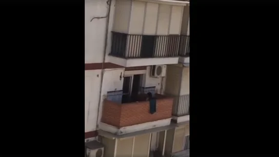 Momento en el que la mujer maltrata al cachorro Momento en el que la mujer maltrata al cachorro