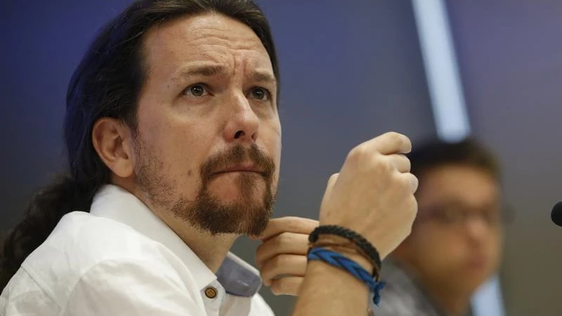 El secretario general de Podemos, Pablo Iglesias