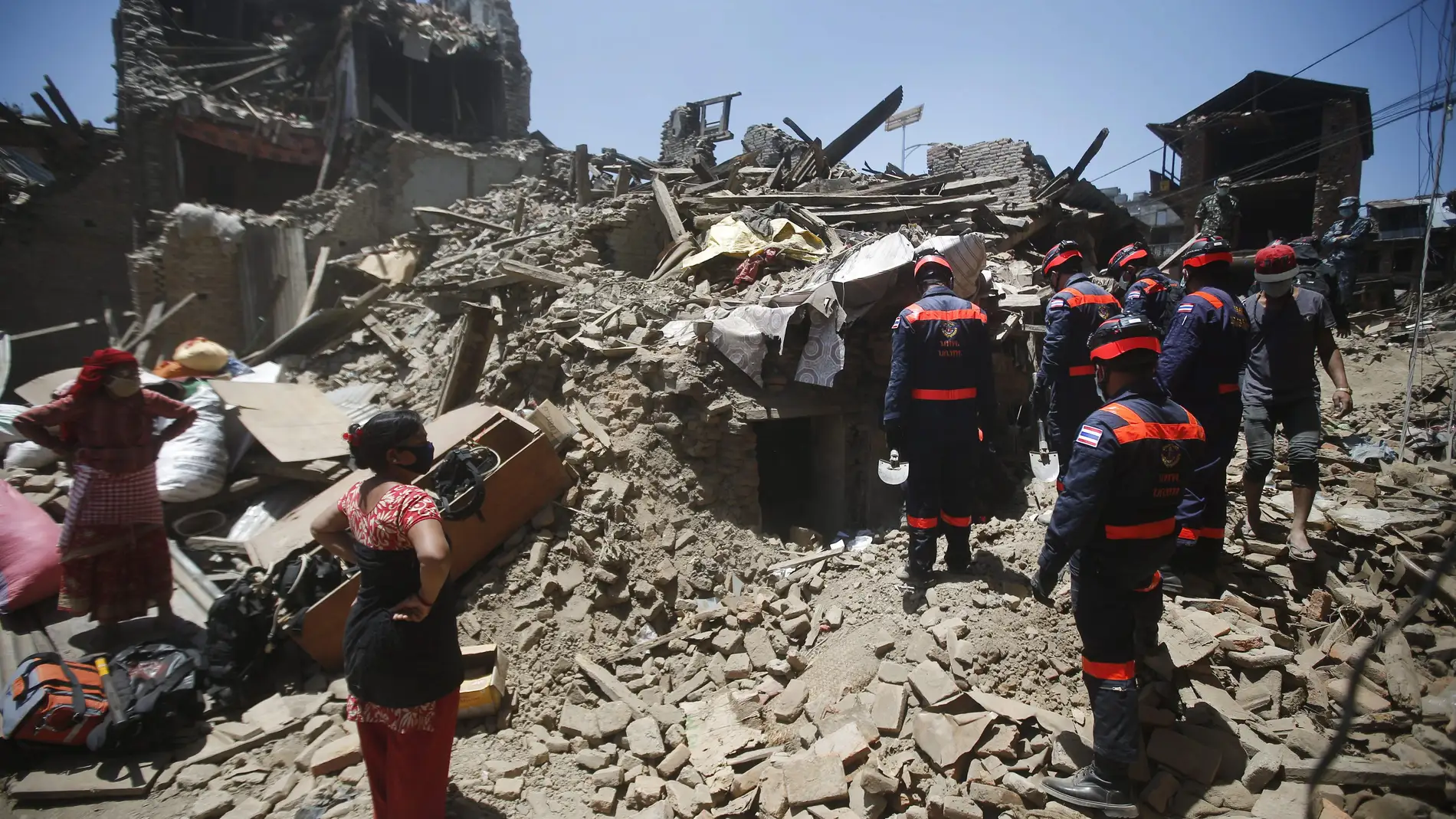 Imagen del terremoto de Nepal en 2015. /