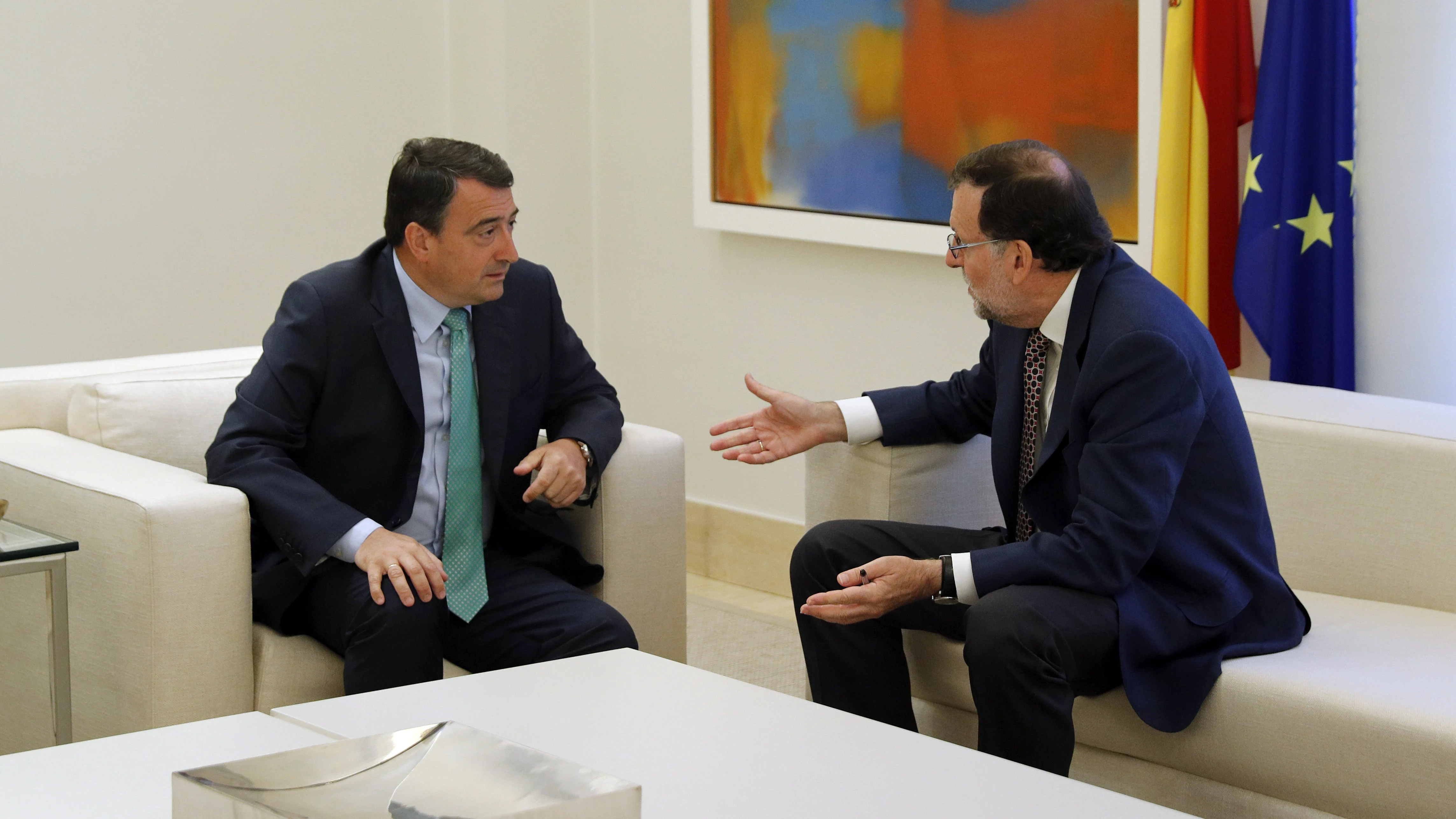 Mariano Rajoy junto a Aitor Esteban