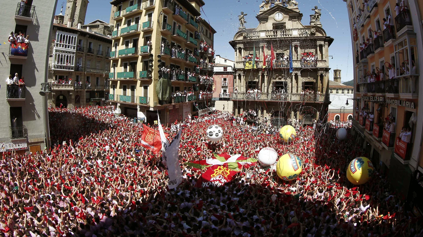 Chupinazo en Pamplona Chupinazo en Pamplona