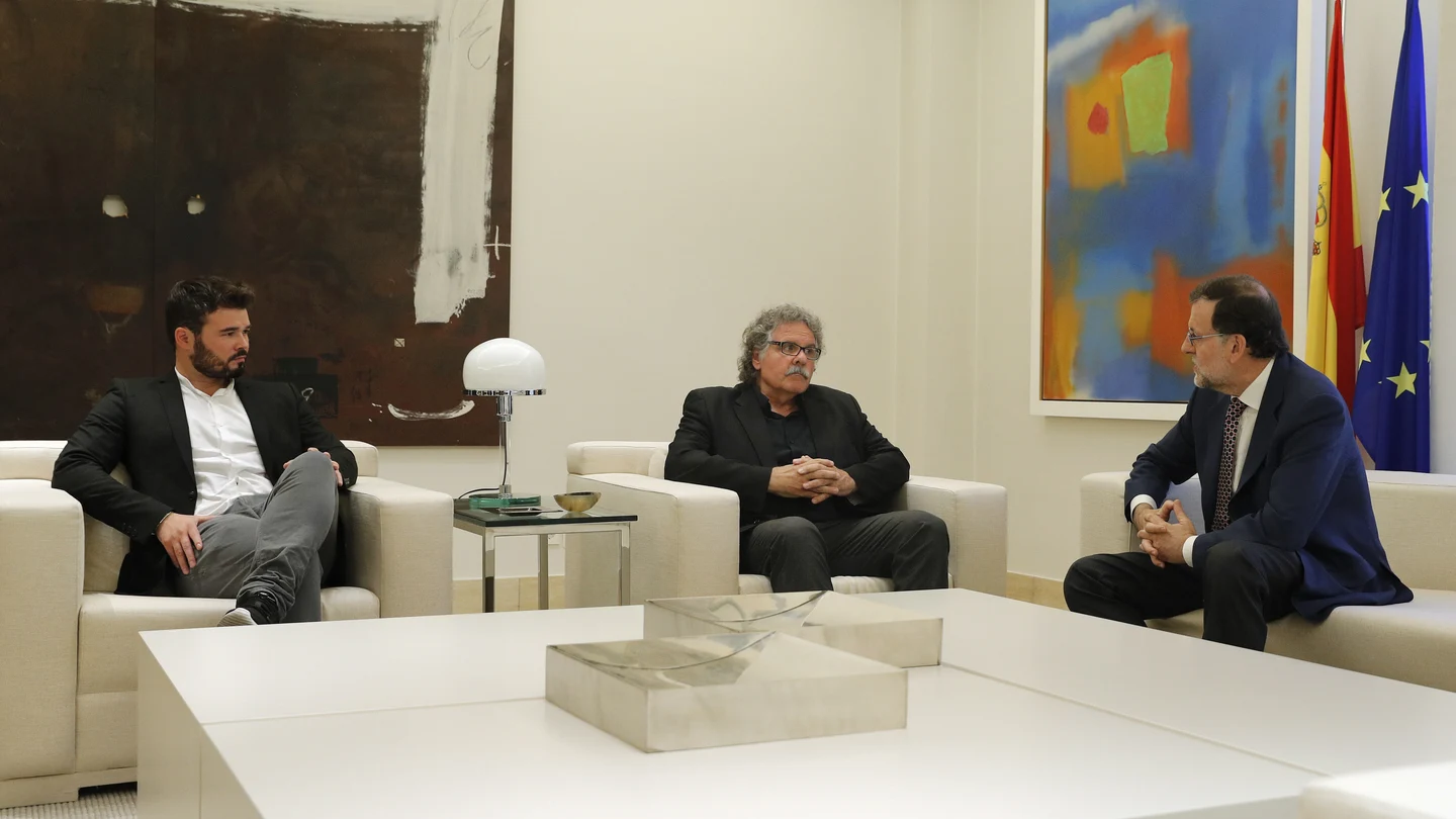 Rajoy reunido con Joan Tardá y Gabriel Rufián Rajoy reunido con Joan Tardá y Gabriel Rufián