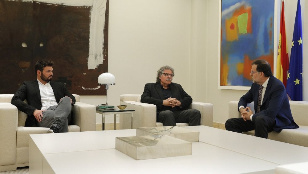 Rajoy reunido con Joan Tardá y Gabriel Rufián 