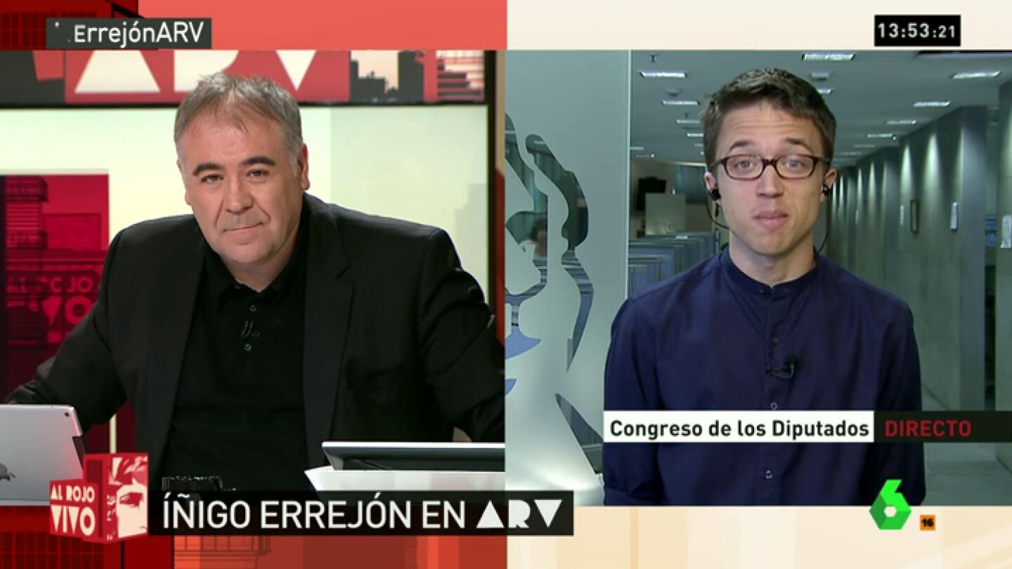 Frame 5.015867 de: Errej&oacute;n: "Si todos los partidos se mantienen firmes, Rajoy tiene complicado ser presidente"