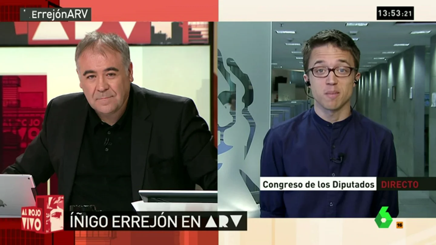 Frame 5.015867 de: Errejón: "Si todos los partidos se mantienen firmes, Rajoy tiene complicado ser presidente" Frame 5.015867 de: Errejón: "Si todos los partidos se mantienen firmes, Rajoy tiene complicado ser presidente"