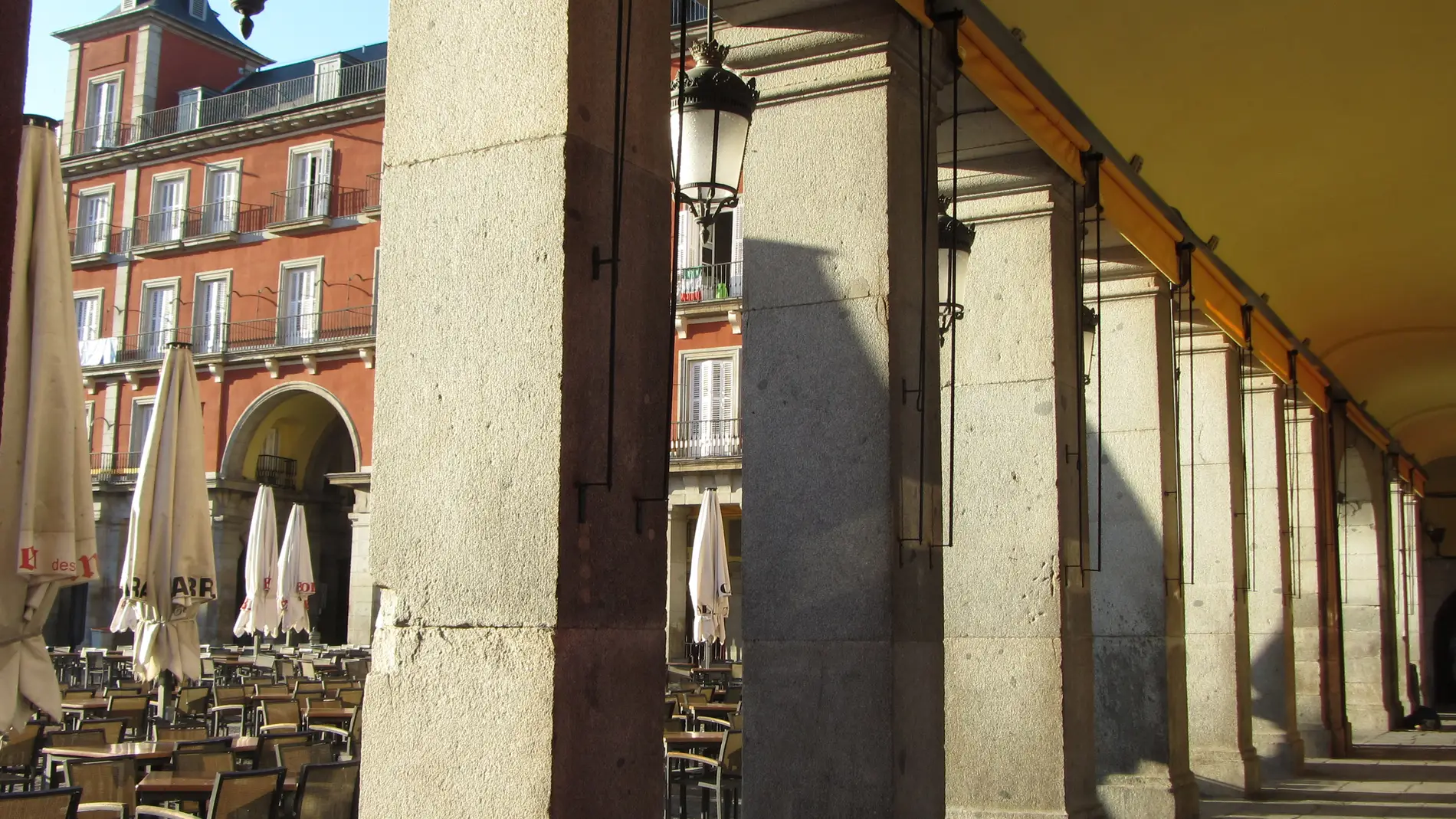 Columnas de la Plaza Mayor en las que se