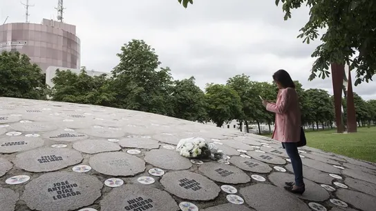 Imagen de archivo del monumento homenaje a las víctimas de ETA en Vitoria Homenaje a las víctimas de ETA