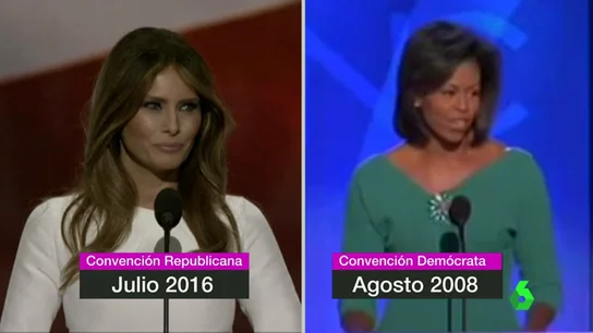 Frame 7.272305 de: La autora del discurso de la mujer de Trump admite que utilizó frases de Michelle Obama Frame 7.272305 de: La autora del discurso de la mujer de Trump admite que utilizó frases de Michelle Obama