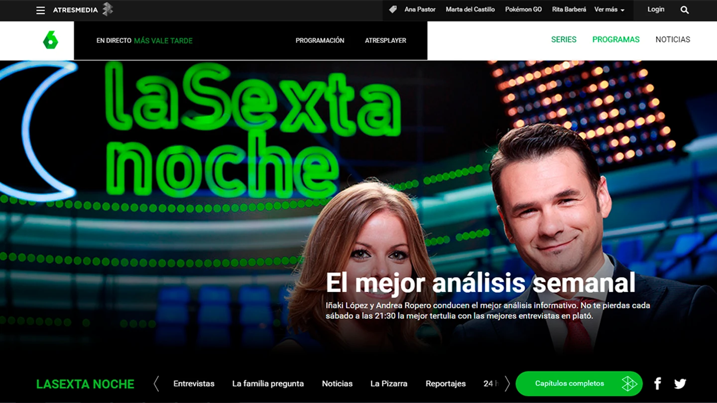 laSexta Noche trae cada sábado el mejor análisis de la semana laSexta Noche trae cada sábado el mejor análisis de la semana