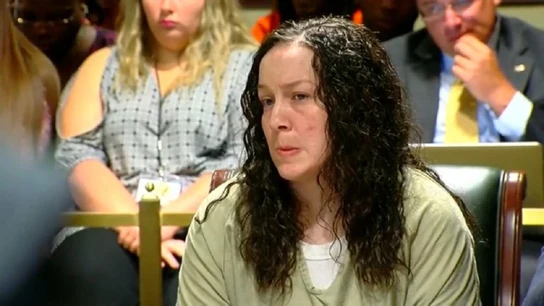 April Corcoran durante el juicio. April Corcoran durante el juicio.