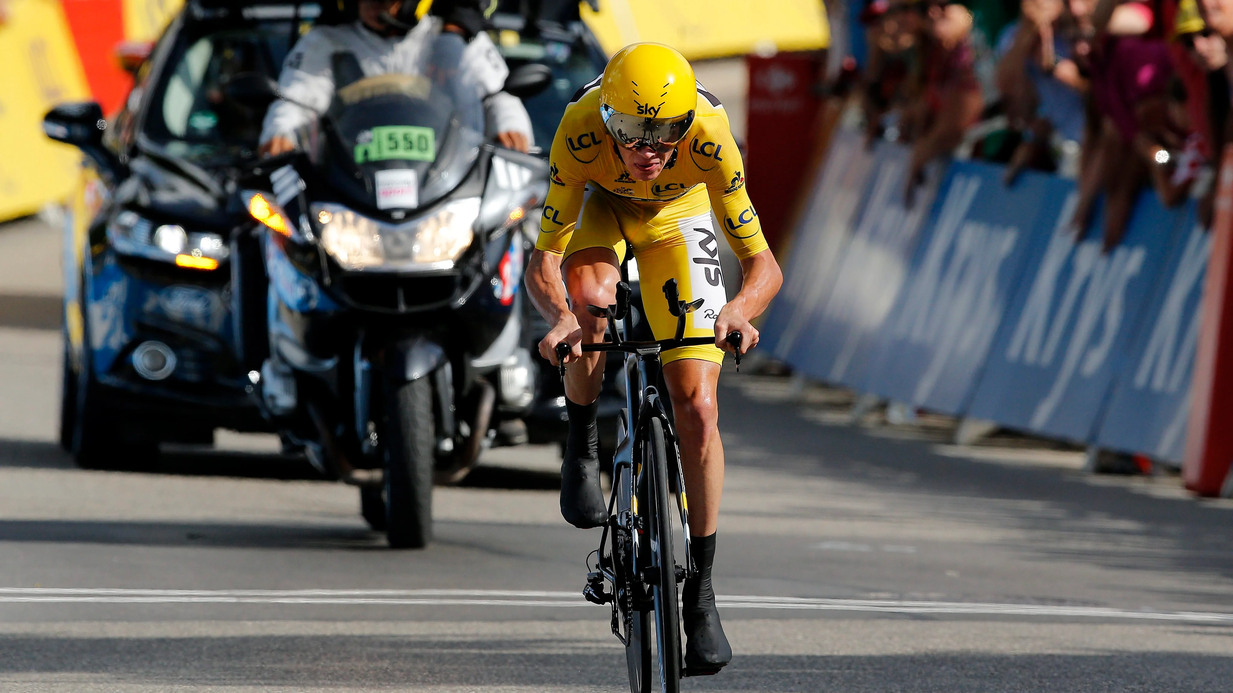 Froome, en acción en la cronoescalada Froome, en acción en la cronoescalada
