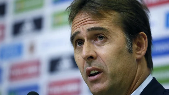 Julen Lopetegui, en rueda de prensa Julen Lopetegui, en rueda de prensa