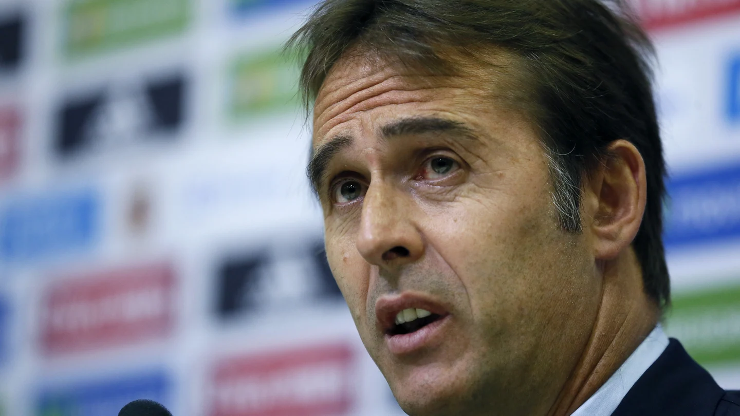 Julen Lopetegui, en rueda de prensa Julen Lopetegui, en rueda de prensa