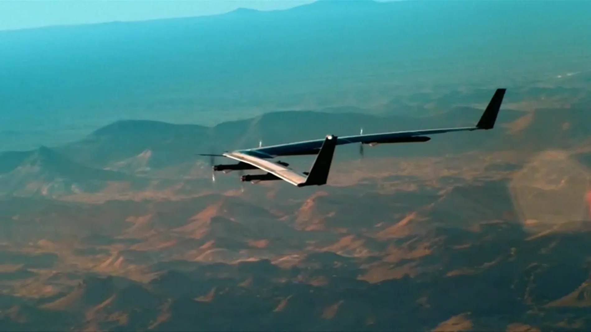 Frame 22.28149 de: Facebook prueba con éxito el dron 'Aquila' creado para llevar Internet a zonas remotas