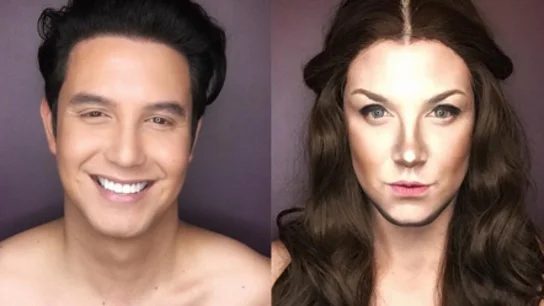 La impresionante transformación de un maquillador en los personajes femeninos de JdT La impresionante transformación de un maquillador en los personajes femeninos de JdT