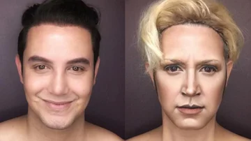 La impresionante transformación de un maquillador en los personajes femeninos de JdT