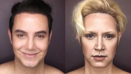 La impresionante transformación de un maquillador en los personajes femeninos de JdT La impresionante transformación de un maquillador en los personajes femeninos de JdT