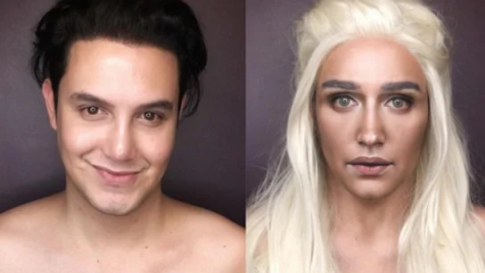 La impresionante transformación de un maquillador en los personajes femeninos de JdT La impresionante transformación de un maquillador en los personajes femeninos de JdT