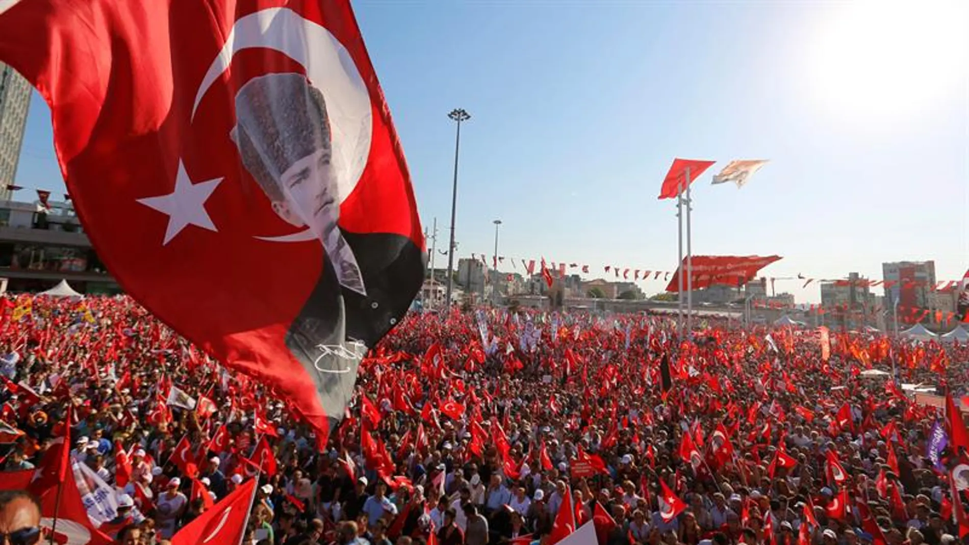 Manifestación de la oposición turca