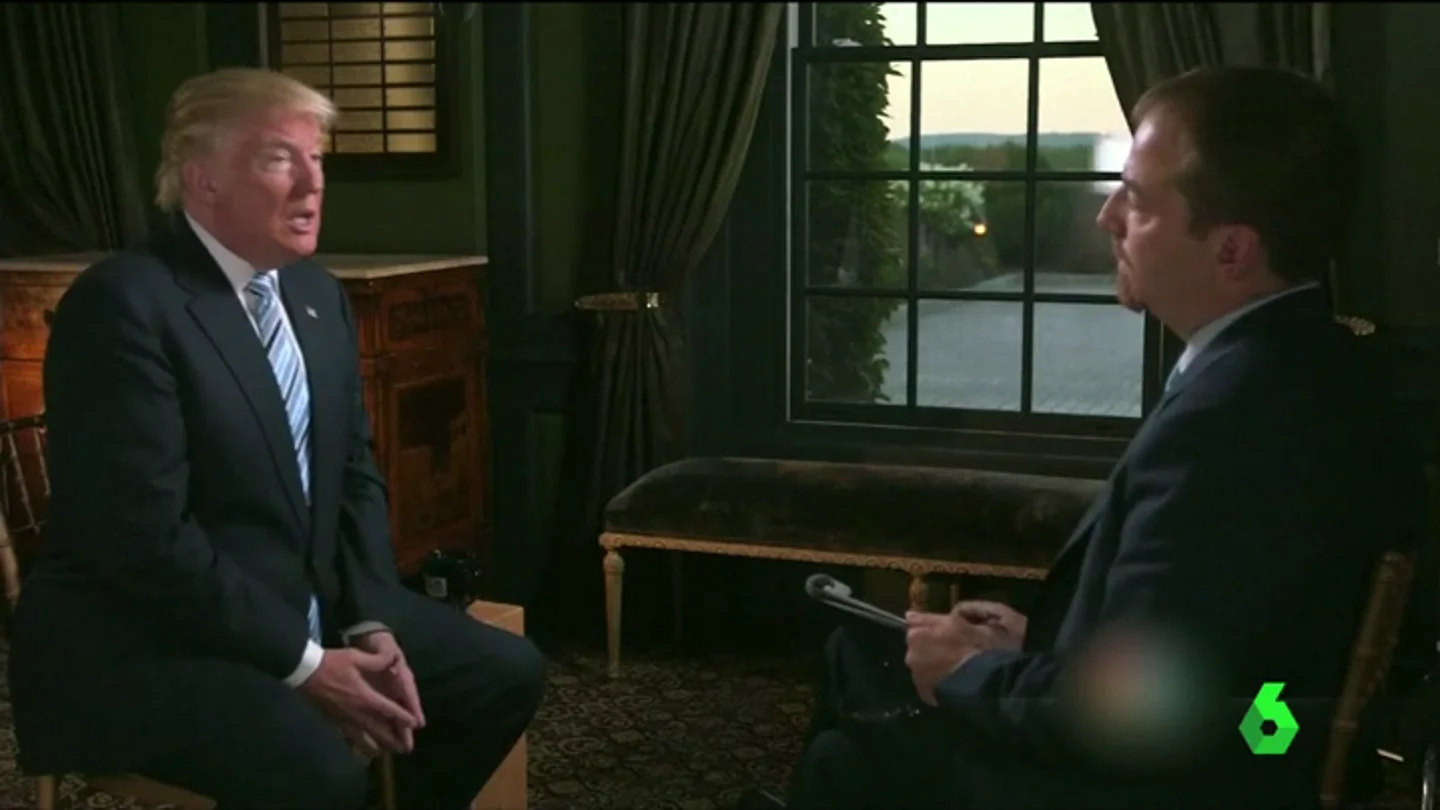 Donald Trump durante una entrevista en la NBC Donald Trump durante una entrevista en la NBC
