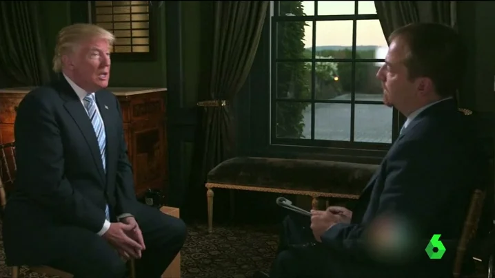 Donald Trump durante una entrevista en la NBC Donald Trump durante una entrevista en la NBC