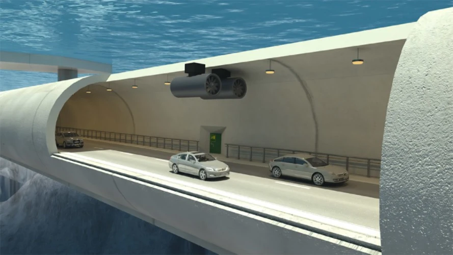 Túnel acuático y a la vez flotante Túnel acuático y a la vez flotante