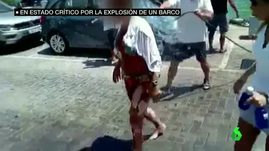 Uno de los heridos tras la explosión en el puerto de Ibiza Uno de los heridos tras la explosión en el puerto de Ibiza